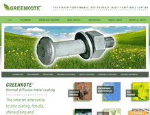 Tablet Screenshot of greenkote.com